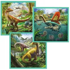 Komplet sestavljank 3-v-1 Dinozavri - Trefl slika 2