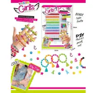 Komplet za izdelavo zapestnic s pisanimi biseri in dodatki