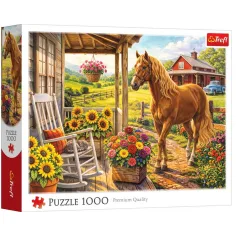 Konj na kmetiji 1000-delni puzzle - Trefl slika 1