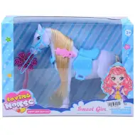 Konjiček z ogledalom in glavnikom