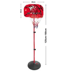 Košarkarska tabla s stojalom, s 160cm žogo slika 2