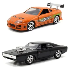 Kovinska vozila dvojni paket Hitri in drzni: Twin Pack Dodge Charger R/T in Toyota Supra 1/32 - Simb slika 2