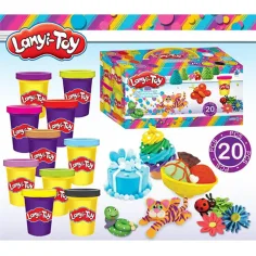 Lanyi-Toy veseli komplet plastelina z orodji za oblikovanje slika 2