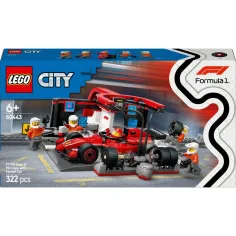 LEGO® City: F1®-ov pit stop in ekipa, s Ferrari avtomobilom (60443)