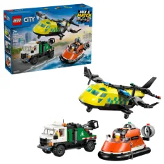 LEGO® City: Letalo, avtodom z dvigalom in zračni čoln remix (60505)
