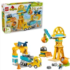 LEGO® DUPLO®: 3 v 1 gradbena površina in delovni stroji (10476)