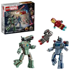 LEGO® Marvel: Iron Man in War Machine proti Hammer dronom (76320)