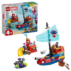 LEGO® Marvel: Pustolovščina pajkovske ekipe s piratsko ladjo (11208)