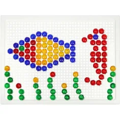 LENA: Mozaik 140-delni kreativni set prozornih bucik 10mm slika 3
