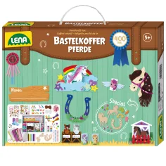 LENA: Premium konjeniški delovni kovček 400-delni kreativni igralni set