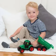 LENA: Truckies Traktor s prikolico in figurico 36cm slika 4