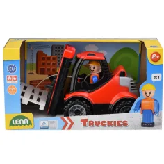LENA: Truckies Tovornjak s paletami v škatli 22cm
