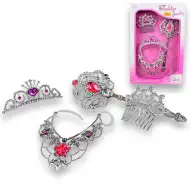 Lepotilni set princeske s tiaro, ogrlico in čarobno palico