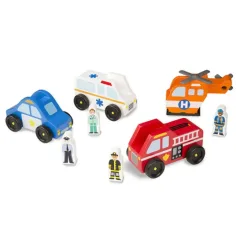 Lesena interventna vozila in figurice - Melissa & Doug slika 2