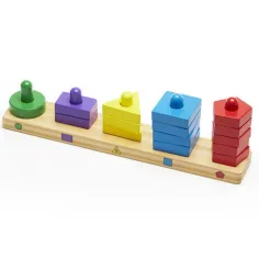 Oblikovalec stolpov iz lesa za razvoj spretnosti - Melissa & Doug slika 3