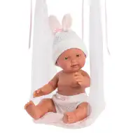 Llorens: Bebita 26cm velika dekliška lutka z gugalnico
