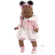 Llorens: Diara 38cm velika jokajoča lutka v roza obleki