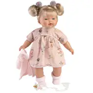 Llorens: Jokajoča lutka Aitane z dudo, v roza jopici 33 cm