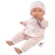 Llorens: Lutka Joelle v pajacu z motivom slona 38 cm