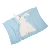 Llorens: Modra odeja z zajčkom za lutke novorojenčke