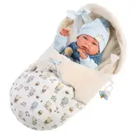 Llorens: Nico 40cm velika lutka novorojenčka v povoju