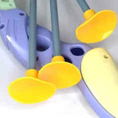Lokostrelski set pastelno zelene in vijolične barve, s puščicami s priseski 83 cm slika 4