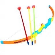 Lokostrelski set s puščicami s priseski 55 cm