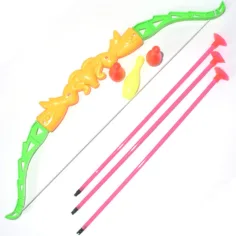 Lokostrelski set s puščicami s priseski in bowling keglji 46 cm slika 2