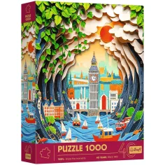 London 3D učinek 40-letnica izdaja 1000-delni puzzle - Trefl