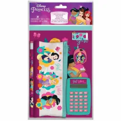 Luna: Disney Princeske pisarniški set s kalkulatorjem 6 kosov