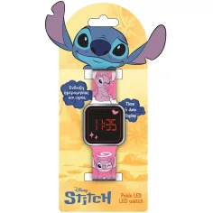 Luna: Disney Stitch in Angel roza LED ura