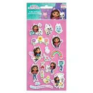 Luna: Gabi hiša za punčke 3D napihnjen komplet nalepk na listu velikosti 10x22 cm