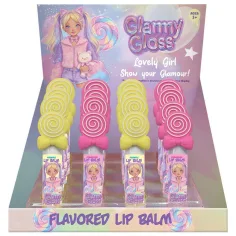 Luna: Glammy Gloss lizika v obliki lizike z okusom v več različicah 1 kos slika 1