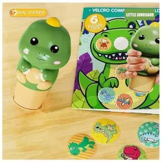 Luna: Komplet 100 nalepk z dinozavri z dino žigom slika 2
