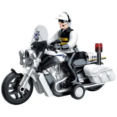 Luna: Light Striker policijski motor s policistom, svetlobo in zvokom 1/10 slika 2