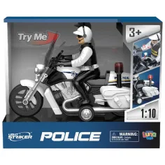 Luna: Light Striker policijski motor s policistom, svetlobo in zvokom 1/10 slika 1
