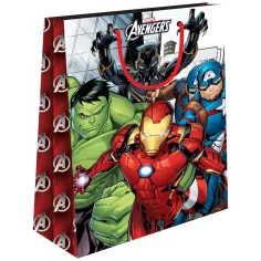 Luna: Marvel Maščevalci darilna torba z motivi superjunakov 26x32x12cm