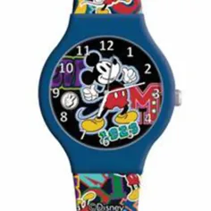 Luna: Mickey miš analogna ura v kovinski darilni škatli slika 2
