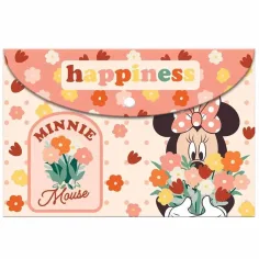 Luna: Minnie miška s patentom plastična mapa za dokumente v velikosti A/4