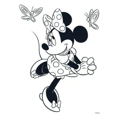 Luna: Minnie miška pobarvanka, s nalepkami in 6 flomastri slika 4