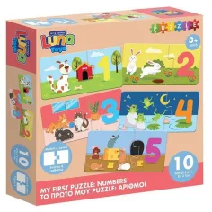 Luna: Moj prvi sestavljanka – Igrivo štetje od 1 do 10 10x2 kosov parni razvojni puzzle slika 1