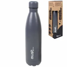 Luna: Črna - Nerjaveče vakuumsko steklenico 750ml