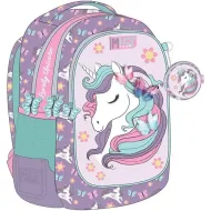 Luna: Must Team Unikornis zaobljena šolska torba s 3 predali, nahrbtnik 32x18x43 cm