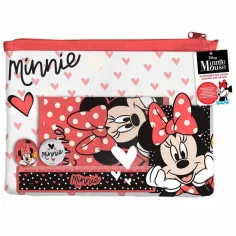 Luna: Set pisalnih pripomočkov Minnie miške v PVC torbici