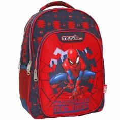 Luna: Šolska torba s tremi predali Spider-Man, nahrbtnik 32x18x43cm