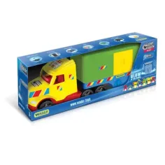 Magic Truck Basic: tovornjak z zaprto prikolico in lučjo, 80 cm - Wader