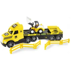 Magic Truck Technic: Kamion z buldožerjem in lučmi 80cm - Wader slika 2