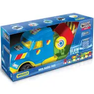 Magic Truck: Vozilo mešalnik betona s fluorescentnimi lučmi 60cm - Wader