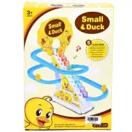 Majhna raca steza s toboganom s svetlobnimi in zvočnimi efekti