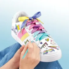 Make It Real: Sticker Chic Okrasitev Čevljev - Moda mavrične poti slika 4